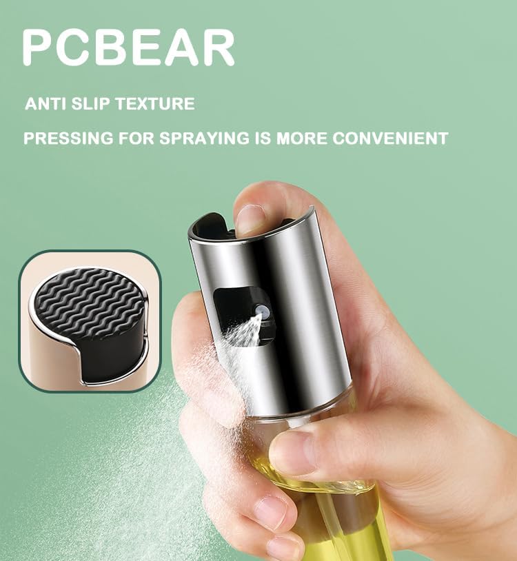 Glass Oil Spray Bottle with Pump Perfect for Bar B Que Cooking and Salad